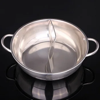 Thick Stainless Steel Hot Pot Induction Cooker Two-Flavor Pot 
Thick Stainless Steel Hot Pot Induction Cooker Two-Flavor Pot