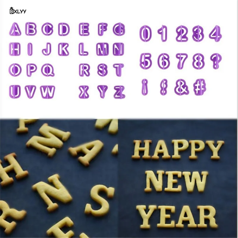BXLYY 2019 New 40pcs Letter Number Plastic Cookie Moulds DIY Fondant Cake Decor Gadget Printing Mould Pastry Tools for Baking.8z
BXLYY 2019 New 40pcs Letter Number Plastic Cookie Moulds DIY Fondant Cake Decor Gadget Printing Mould Pastry Tools for Baking.8z