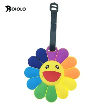 Popular Flower Luggage Tags Silica Gel PVC Soft Plastic Name ID Address Holder Straps Portable Label etichetta valigia viaje
Popular Flower Luggage Tags Silica Gel PVC Soft Plastic Name ID Address Holder Straps Portable Label etichetta valigia viaje
