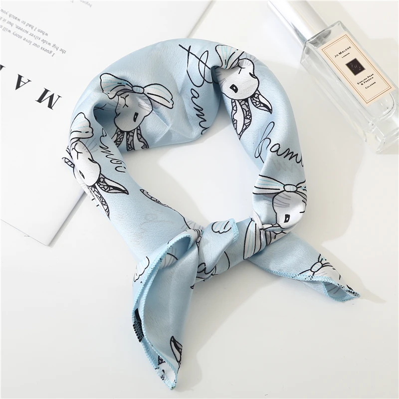 New Summer Cartoon Silk Square Scarf Women Shawls and Wraps Fashion Rabbit Print Office Small Hair Neck hijabs foulard
New Summer Cartoon Silk Square Scarf Women Shawls and Wraps Fashion Rabbit Print Office Small Hair Neck hijabs foulard