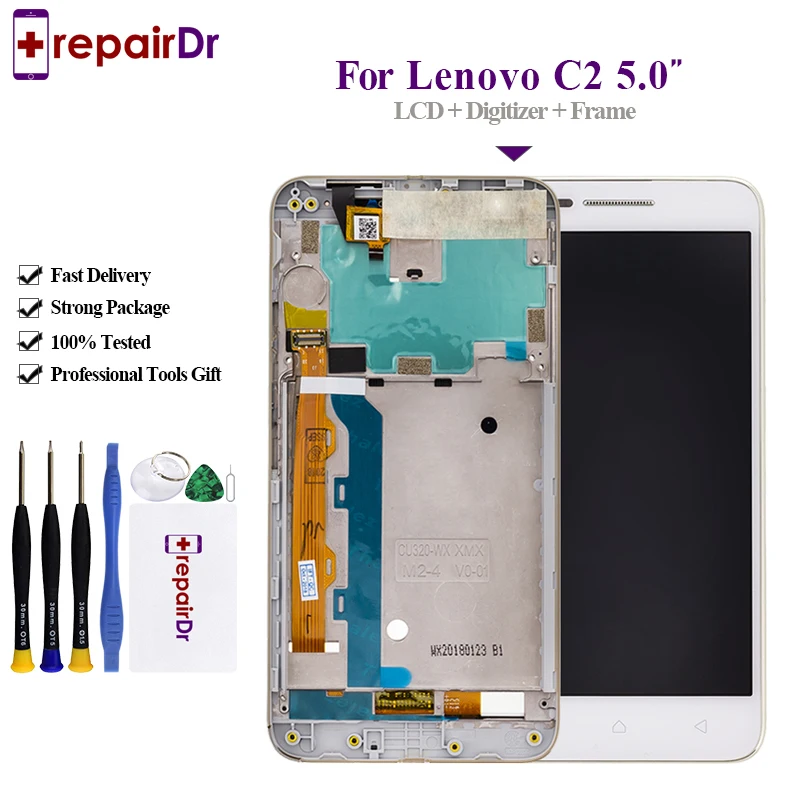 Original LCD For Lenovo C2 LCD Display Touch Screen Digitizer 100% Tested For Lenovo Vibe C2 K10A40 LCD Screen With Frame
Original LCD For Lenovo C2 LCD Display Touch Screen Digitizer 100% Tested For Lenovo Vibe C2 K10A40 LCD Screen With Frame