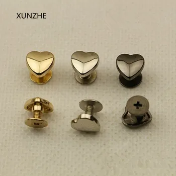 XUNZHE 20pcs new heart-shaped rivet leather screw belt bag decoration rivet leather hardware accessories bucket nail
XUNZHE 20pcs new heart-shaped rivet leather screw belt bag decoration rivet leather hardware accessories bucket nail