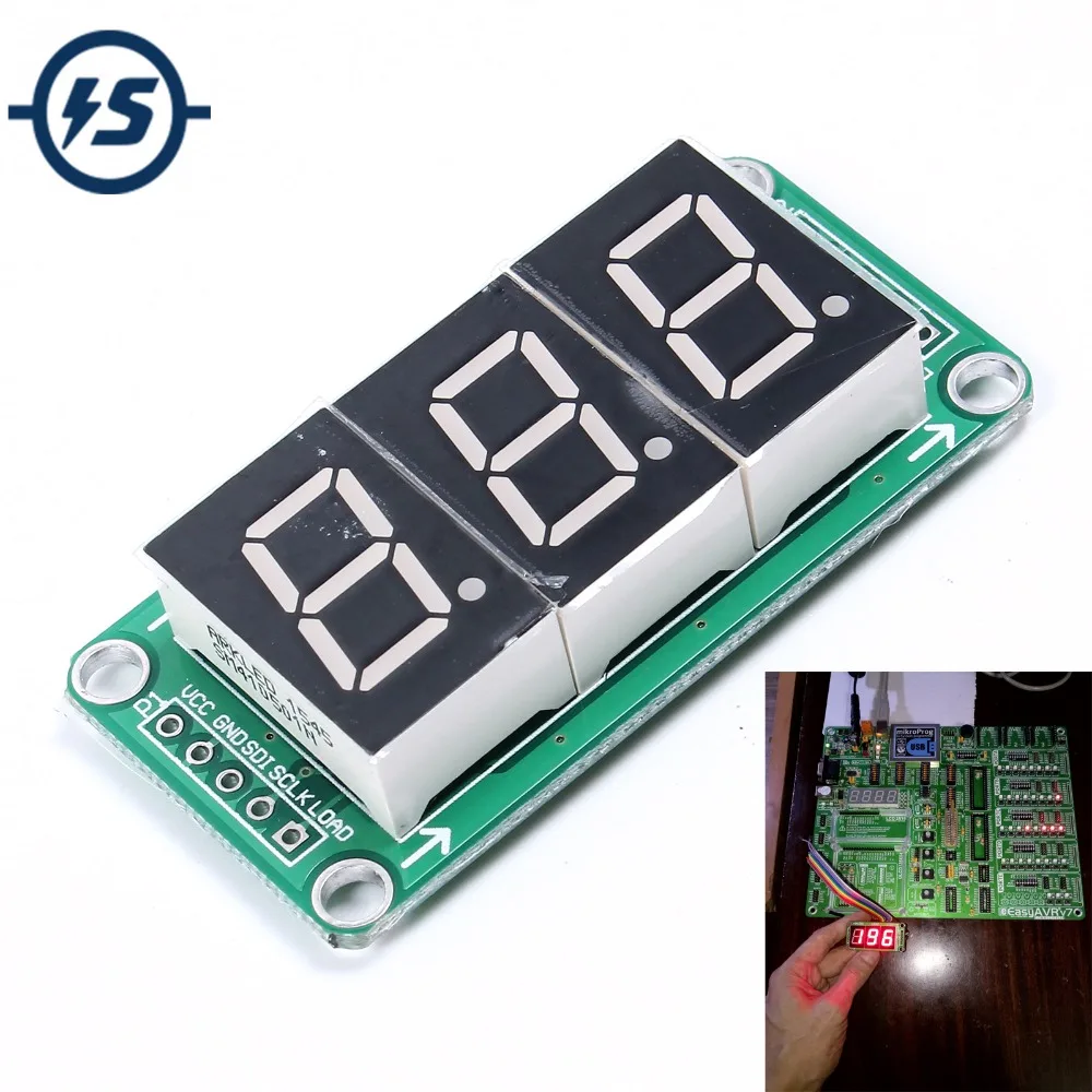74HC595 Static Driving a 3 Segment Digital Display Module Seamless Can Series 0.5-inch 3-bright Red
74HC595 Static Driving a 3 Segment Digital Display Module Seamless Can Series 0.5-inch 3-bright Red