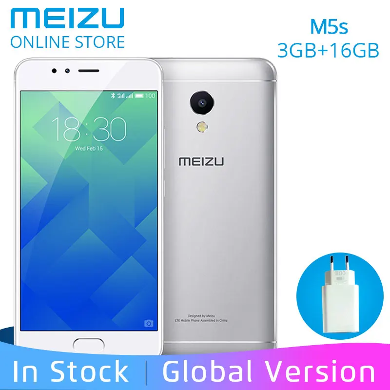 Meizu M5S 3 GB 16 Глобальный Версия 4G LTE сотовый телефон MT6753 Octa Core 5 2 &quotЭкран 13MP