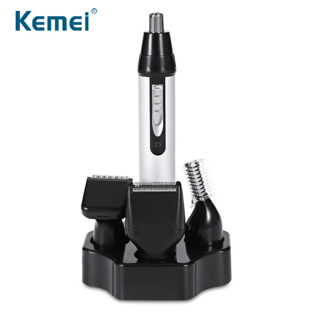 JuneJour Drop shippingKemei 4 In 1 Ear Nose Hair Trimmer Electric Shaving Safe Face Care Trimmer Nose Hair Removal Clipper 
JuneJour Drop shippingKemei 4 In 1 Ear Nose Hair Trimmer Electric Shaving Safe Face Care Trimmer Nose Hair Removal Clipper