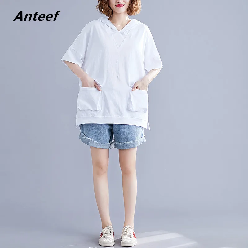korean style cotton plus size summer hooded casual loose tee t shirt women t-shirt ladies tshirt clothes 2019 tops streetwear
korean style cotton plus size summer hooded casual loose tee t shirt women t-shirt ladies tshirt clothes 2019 tops streetwear