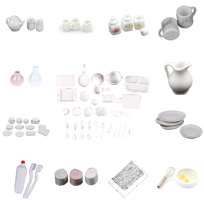 1:12 Miniature White Dishes/Cups Mugs/Toothpaste/Goddess Statue/Tissue Tableware Barbie Doll House Accessories Furniture Toys
1:12 Miniature White Dishes/Cups Mugs/Toothpaste/Goddess Statue/Tissue Tableware Barbie Doll House Accessories Furniture Toys
