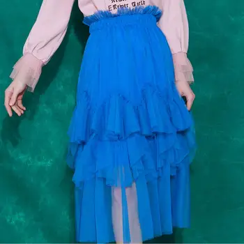 New women mesh skirts 2019 sping summer fashion vintage style Ruffles female legging high waist cake skirts gx678 drop shipping
New women mesh skirts 2019 sping summer fashion vintage style Ruffles female legging high waist cake skirts gx678 drop shipping