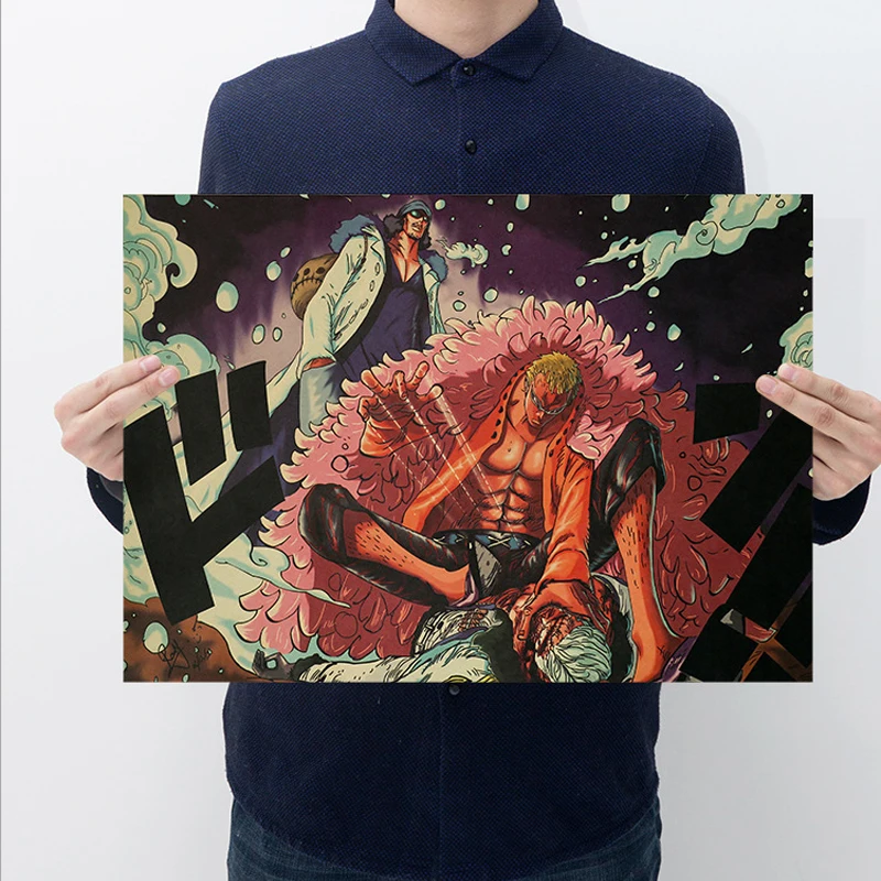 L,Japanese Cartoon Comic/ONE PIECE Doflamingo / kraft paper/Wall stickers/bar poster/Retro Poster/decorative painting 51x35.5cm
L,Japanese Cartoon Comic/ONE PIECE Doflamingo / kraft paper/Wall stickers/bar poster/Retro Poster/decorative painting 51x35.5cm