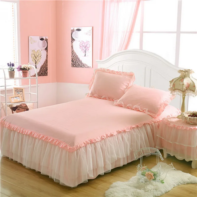 Dreampatar 1 Piece Lace Bed Skirt +2pieces Pillowcases Bedding Set Princess Bedding Bedspreads Sheet Bed Girl Bed Cover BY150A
Dreampatar 1 Piece Lace Bed Skirt +2pieces Pillowcases Bedding Set Princess Bedding Bedspreads Sheet Bed Girl Bed Cover BY150A