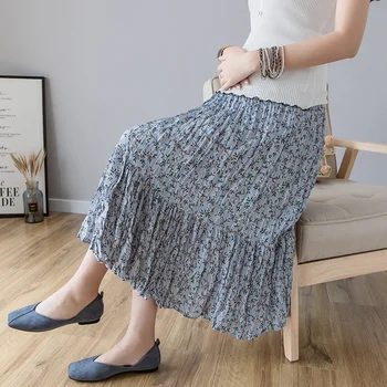 Floral Chiffon Pleated Maternity Skirts Adjustable Belly Skirts Clothes for Pregnant Women Summer Vestidos Pregnancy Clothing
Floral Chiffon Pleated Maternity Skirts Adjustable Belly Skirts Clothes for Pregnant Women Summer Vestidos Pregnancy Clothing