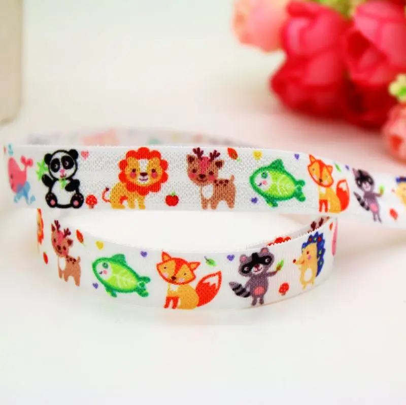 DUWES 5/8'' Free shipping Fold Elastic FOE animals printed headband headwear diy decoration wholesale OEM D446
DUWES 5/8'' Free shipping Fold Elastic FOE animals printed headband headwear diy decoration wholesale OEM D446