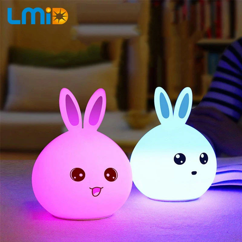 Rabbit LED Night Light For Children Baby Kids Bedside Lamp Multicolor Silicone Touch Sensor Tap Control Night Light
Rabbit LED Night Light For Children Baby Kids Bedside Lamp Multicolor Silicone Touch Sensor Tap Control Night Light