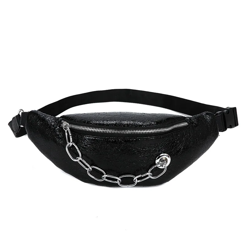 Fashion Crack Chain PU Leather Fanny Pack Waist Bag Bananka Waterproof Antitheft Women Walking Shopping Belly Band Belt Bag
Fashion Crack Chain PU Leather Fanny Pack Waist Bag Bananka Waterproof Antitheft Women Walking Shopping Belly Band Belt Bag