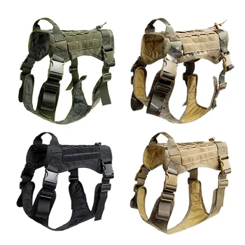 Tactical Service Dog Modular Harness K9 Working Cannie Hunting Molle Vest With No Pull Front Clip Law Enforcement
Tactical Service Dog Modular Harness K9 Working Cannie Hunting Molle Vest With No Pull Front Clip Law Enforcement