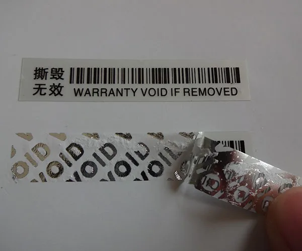warranty sticker VOID label , leaving word"VOID" if removed (JUST FOR CLIENT TO PLACE ORDER AFTER GETIING QUOTATION FROM ME )
warranty sticker VOID label , leaving word"VOID" if removed (JUST FOR CLIENT TO PLACE ORDER AFTER GETIING QUOTATION FROM ME )