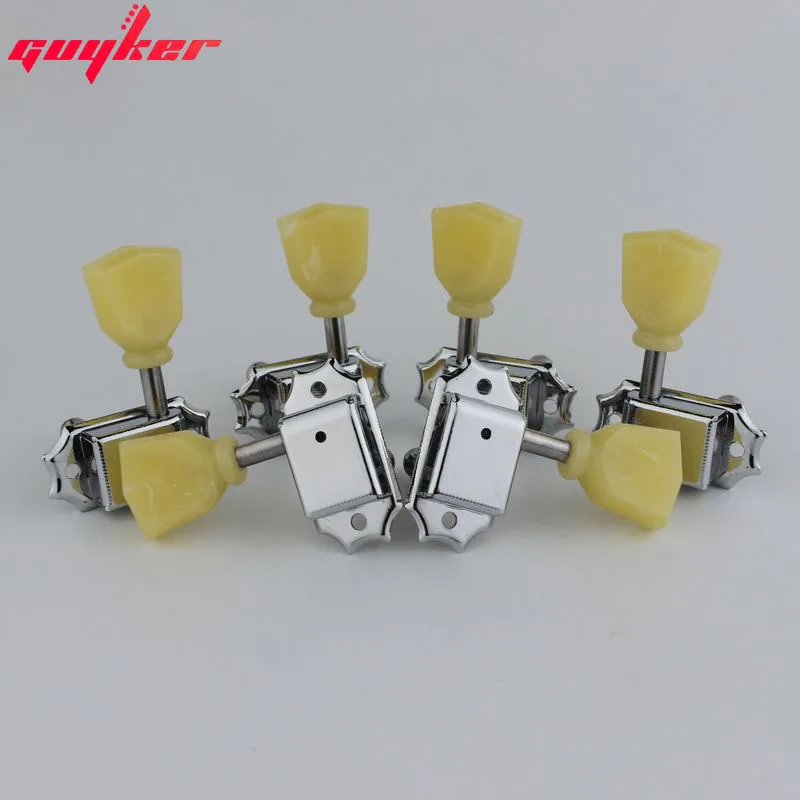 1Set 3R3L Vintage Deluxe Electric Guitar Machine Heads Tuners Tuning Pegs Chrome( With packaging )
1Set 3R3L Vintage Deluxe Electric Guitar Machine Heads Tuners Tuning Pegs Chrome( With packaging )
