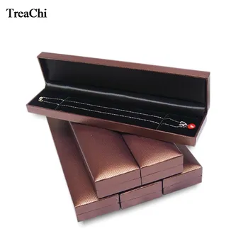 18Pcs/Lot Elegant Necklace Jewelry Display Case Brown Pendant Bead Chain Bracelet Anklet Storage Organizer Gift Box 22.8*5*2.8cm
18Pcs/Lot Elegant Necklace Jewelry Display Case Brown Pendant Bead Chain Bracelet Anklet Storage Organizer Gift Box 22.8*5*2.8cm