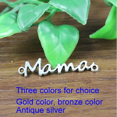100pcs/lot Free shipping Antique Silver/Gold/Bronze "Mama" Connectors Pendant Tibetan silver Bracelet Clasps Beads 37x8mm K3009
100pcs/lot Free shipping Antique Silver/Gold/Bronze "Mama" Connectors Pendant Tibetan silver Bracelet Clasps Beads 37x8mm K3009