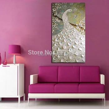 Handpainted Modern Knife Pictures On Canvas Pure White Peacock Art Oil Painting For Room Decor Wall Painting Hang Animals Craft
Handpainted Modern Knife Pictures On Canvas Pure White Peacock Art Oil Painting For Room Decor Wall Painting Hang Animals Craft
