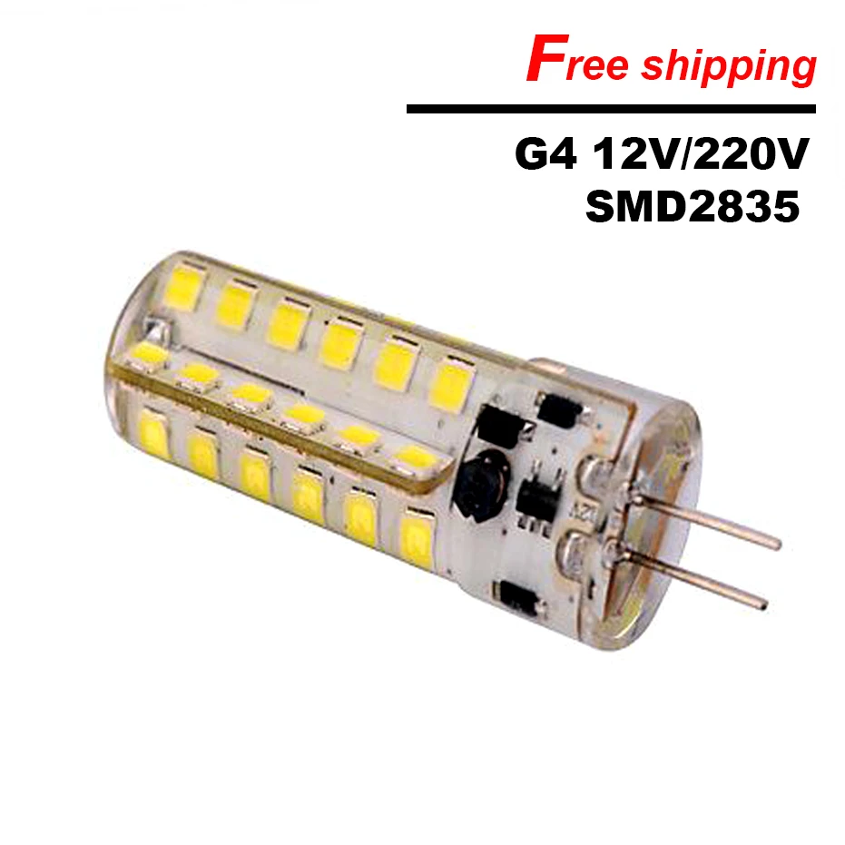 On Sale G4 LED lamp 220V 12V 5W LED Bulb 48Leds SMD2835 360 angle Silicone spotlight for home lighting replace 30W halogen lamps
On Sale G4 LED lamp 220V 12V 5W LED Bulb 48Leds SMD2835 360 angle Silicone spotlight for home lighting replace 30W halogen lamps