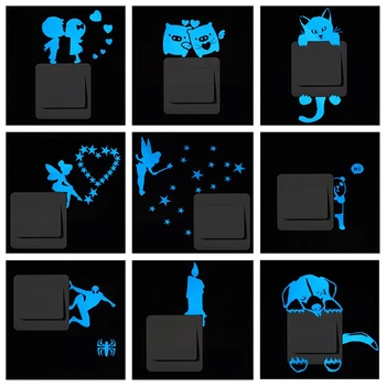 Removable Blue-light Luminous Switch Sticker Home Decor Cartoon Glowing Wall Stickers Dark Glow Decoration Sticker Home Supplies
Removable Blue-light Luminous Switch Sticker Home Decor Cartoon Glowing Wall Stickers Dark Glow Decoration Sticker Home Supplies