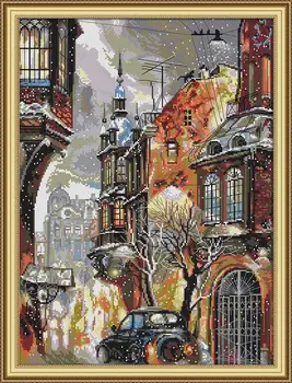 F971 Snow in the city cross stitch kit aida 14ct 11ct count print canvas stitches embroidery DIY handmade needlework
F971 Snow in the city cross stitch kit aida 14ct 11ct count print canvas stitches embroidery DIY handmade needlework