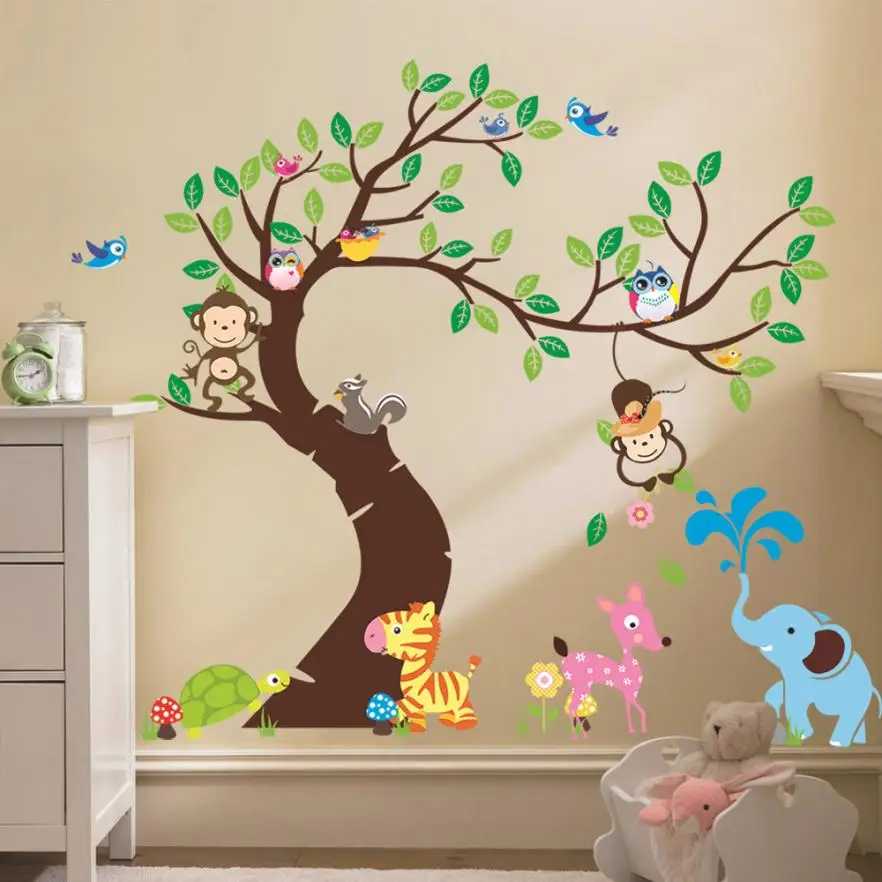 Home Decor The Owl Monkey Park Real Kindergarten Children Removable Wall Stickers wall sticker Home Deco mirror AU9
Home Decor The Owl Monkey Park Real Kindergarten Children Removable Wall Stickers wall sticker Home Deco mirror AU9
