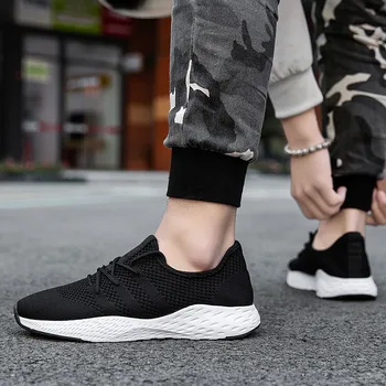 19 New fashion men shoes summer Flyknit Large size Run Men sneakers Comfortable Breathable light Increase Mesh Men casual shoes
19 New fashion men shoes summer Flyknit Large size Run Men sneakers Comfortable Breathable light Increase Mesh Men casual shoes