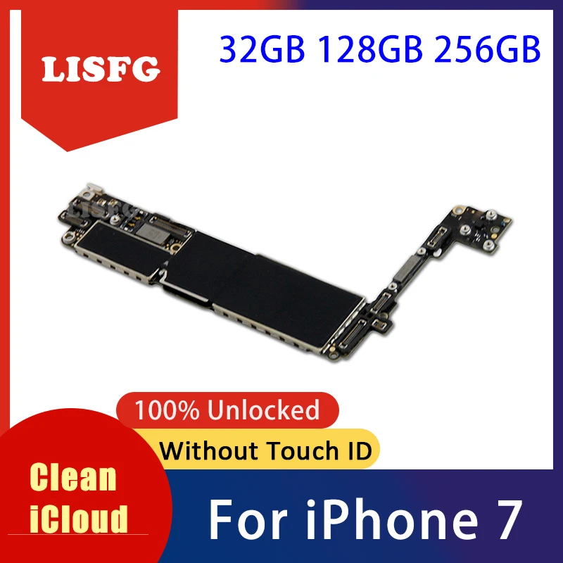 Factory Unlocked Logic Board For iPhone 7 Motherboard With IOS System 32GB 128GB 256GB For iPhone 7 Mainboard Without Touch ID
Factory Unlocked Logic Board For iPhone 7 Motherboard With IOS System 32GB 128GB 256GB For iPhone 7 Mainboard Without Touch ID