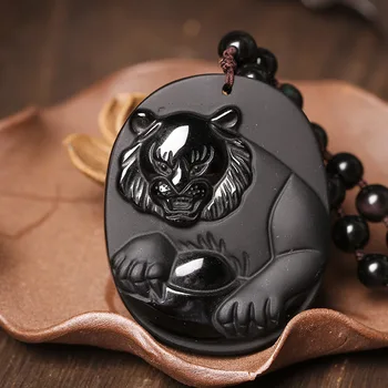 A natural male and female Obsidian twelve zodiac Tiger Pendant evil fortune transport wholesale supply accessories Made in China
A natural male and female Obsidian twelve zodiac Tiger Pendant evil fortune transport wholesale supply accessories Made in China