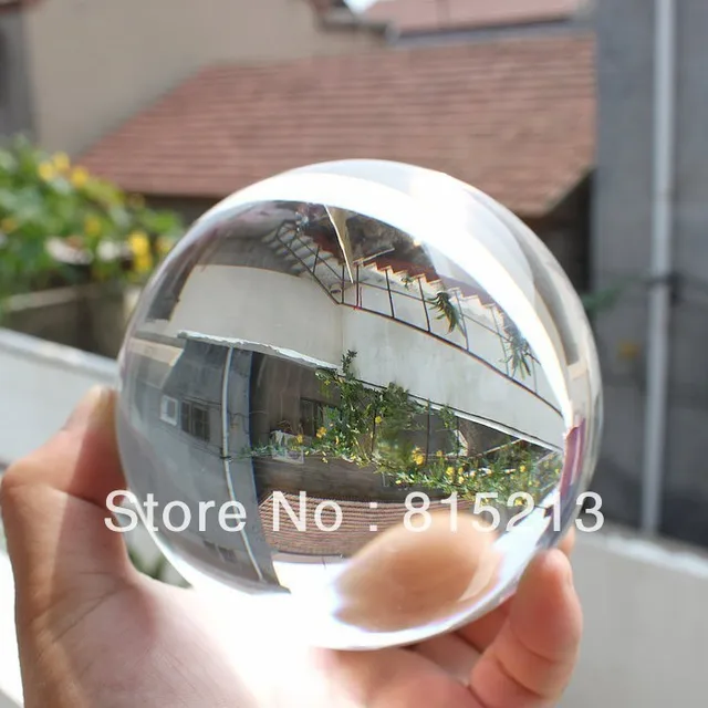 huge asian quartz clear crystal ball sphere 80mm   stand