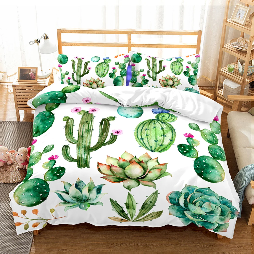 2/3PCS Cactus Bedding Set Tropical Plants Microfiber Duvet Cover Set with Pillowcase 3D Print Home Bed Linen Set Bedclothes
2/3PCS Cactus Bedding Set Tropical Plants Microfiber Duvet Cover Set with Pillowcase 3D Print Home Bed Linen Set Bedclothes