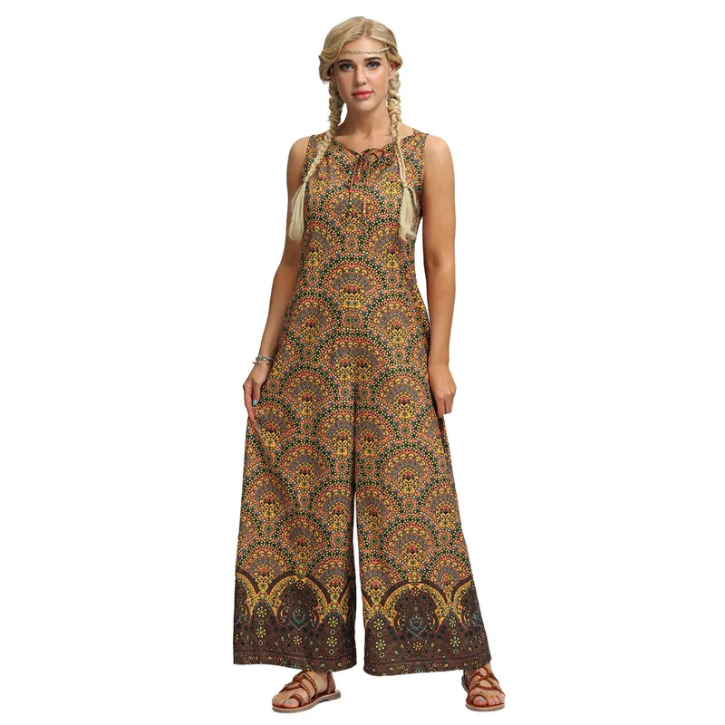 New Fashion Bohemian Women Jumpsuit Sexy Sleeveless Rompers Wide Leg Bodysuits Women Clothes
New Fashion Bohemian Women Jumpsuit Sexy Sleeveless Rompers Wide Leg Bodysuits Women Clothes