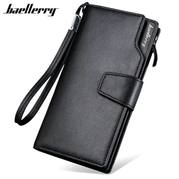 Baellerry Luxury Brand Men Wallets Long Purse Clutch Men