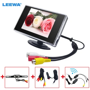 LEEWA 3.5" LCD TFT Stand-alone Monitor With Rear View Parking Camera RCA Video System + 2.4G Wireless Module + Cigarette Lighter
LEEWA 3.5" LCD TFT Stand-alone Monitor With Rear View Parking Camera RCA Video System + 2.4G Wireless Module + Cigarette Lighter