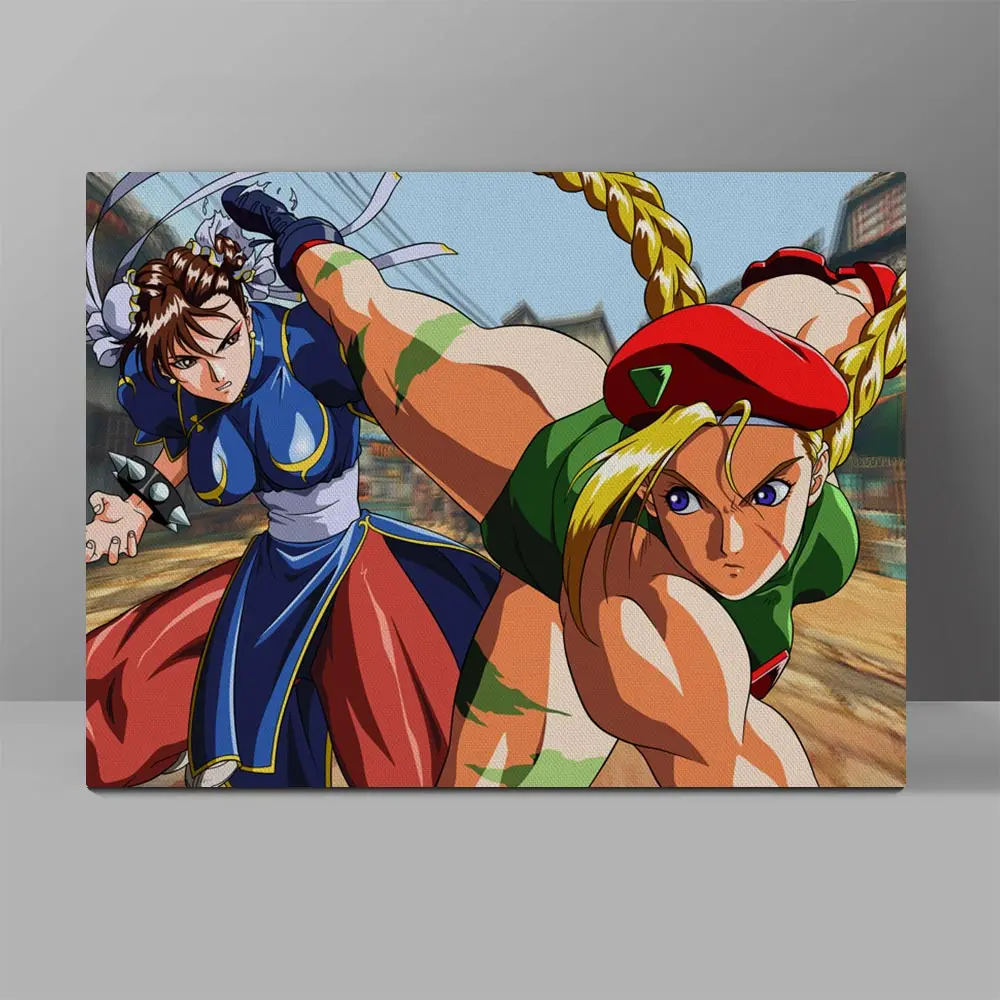 Chunli Fight Cammy Canvas Painting Street Fighter Girls Wall Pictures Video Game Bedroom HD Anime Style Print Art Painting
Chunli Fight Cammy Canvas Painting Street Fighter Girls Wall Pictures Video Game Bedroom HD Anime Style Print Art Painting