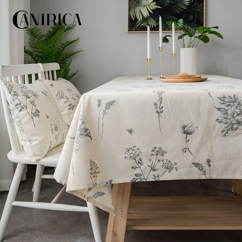 CANIRICA Table Cloth Pastoral Table Cover Linen Tablecloths Mantel Blanco Rectangular Home Decor Kitchen Accessories Decoration
CANIRICA Table Cloth Pastoral Table Cover Linen Tablecloths Mantel Blanco Rectangular Home Decor Kitchen Accessories Decoration
