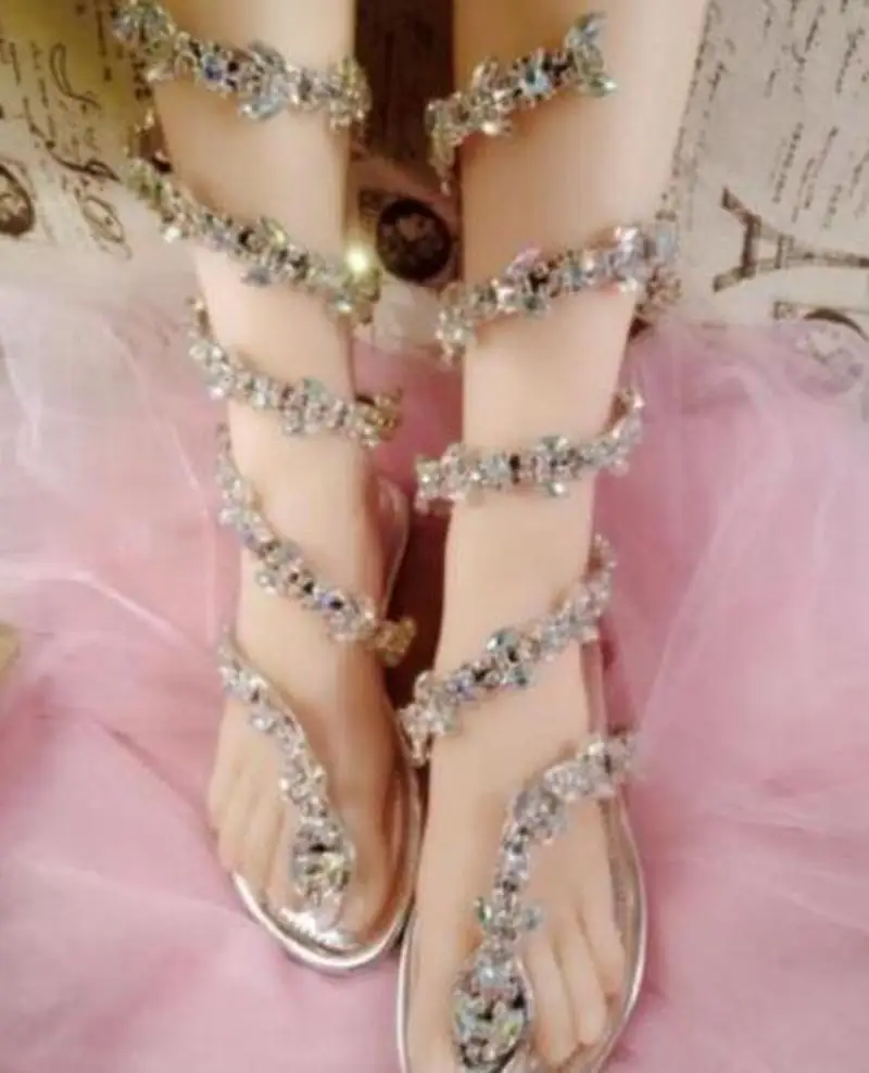 Womens Bling Rhinestones Crystal Ankle Snake Strappy Mid Calf Gladiator Sandals Stilettos Wedge Flats Shoes Bling A238
Womens Bling Rhinestones Crystal Ankle Snake Strappy Mid Calf Gladiator Sandals Stilettos Wedge Flats Shoes Bling A238