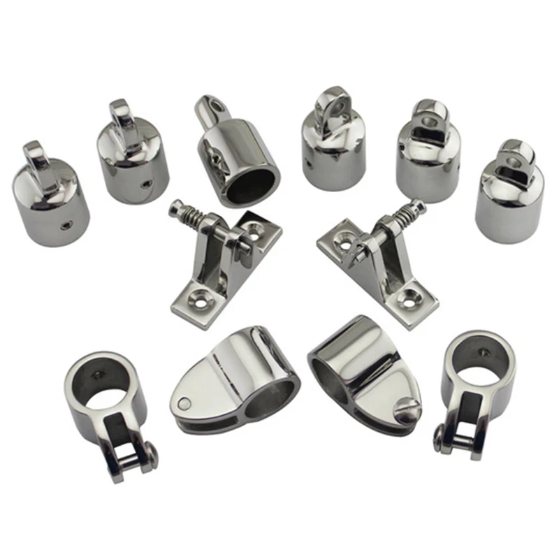 3 Bow Bimini Top Boat Stainless Steel Fittings Marine Hardware Set - 12 Piece Set Of SS316 7/8 Inch(22mm)
3 Bow Bimini Top Boat Stainless Steel Fittings Marine Hardware Set - 12 Piece Set Of SS316 7/8 Inch(22mm)