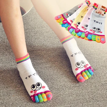 EUR34-37 Hot Sale Children Girl Face Cute Funny Five Fingers Trainer Rainbow Color Toe Ankle Little Socks
EUR34-37 Hot Sale Children Girl Face Cute Funny Five Fingers Trainer Rainbow Color Toe Ankle Little Socks