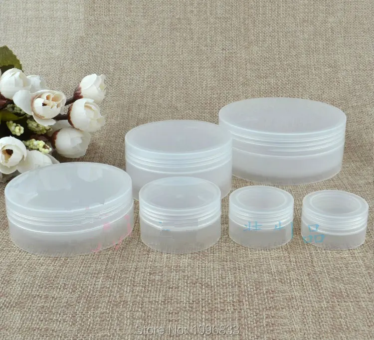 3g Cream Jars with Concave Bottom, Small Cosmetic Cream Jar Box Empty Packing Containers, translucent Color,100 Pieces/Lot
3g Cream Jars with Concave Bottom, Small Cosmetic Cream Jar Box Empty Packing Containers, translucent Color,100 Pieces/Lot