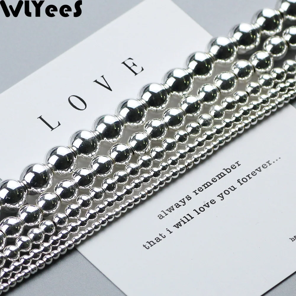 WLYeeS plating Silver Hematite beads Natural Stone round ball 2 3 4 6 8 10mm Spacer loose beads for jewelry bracelet Making DIY
WLYeeS plating Silver Hematite beads Natural Stone round ball 2 3 4 6 8 10mm Spacer loose beads for jewelry bracelet Making DIY