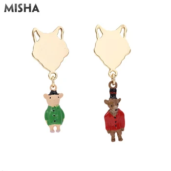 MISHA Novelty Stud Earrings Enamel Glaze Handmade Exotic Animals Pig And Wolves Pendant Earrings Jewelry For Ladies Party 791
MISHA Novelty Stud Earrings Enamel Glaze Handmade Exotic Animals Pig And Wolves Pendant Earrings Jewelry For Ladies Party 791
