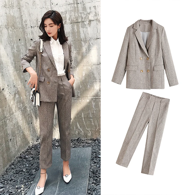 2019 New Formal Suits for Women Casual Office Lady Business Suitspants Work Wear Sets Uniform Styles Elegant Pant Suits
2019 New Formal Suits for Women Casual Office Lady Business Suitspants Work Wear Sets Uniform Styles Elegant Pant Suits