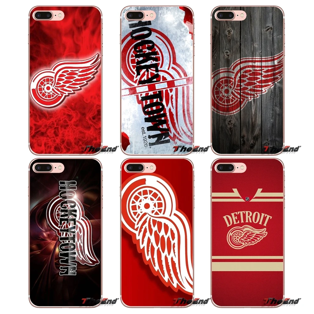 Для Сяо mi красный 4 3 S Pro 4i 4C 5 5S Max Примечание 2 Чехол Коке IC Хоккей Detroit Red Wings логотип