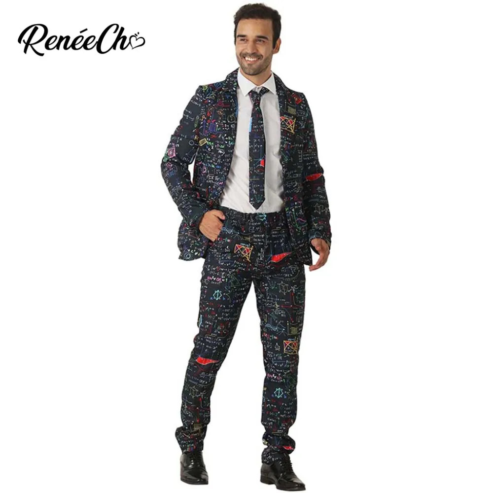 Crazy Suit Adult Costume Halloween Men`s Colorful Math Costume Suit Formula Blazer Cosplay For Men Carnival Costume Party
Crazy Suit Adult Costume Halloween Men`s Colorful Math Costume Suit Formula Blazer Cosplay For Men Carnival Costume Party