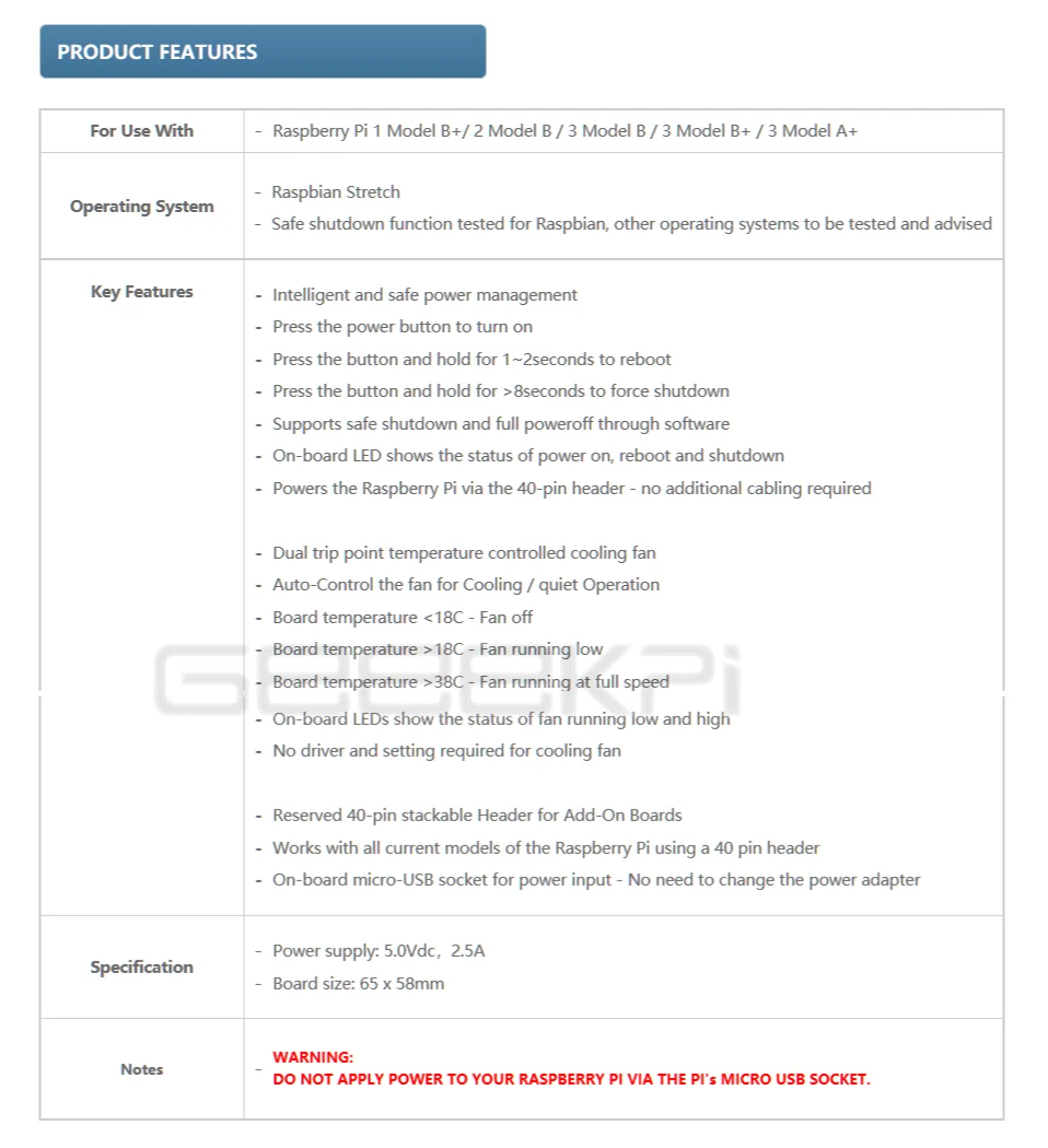 Specification