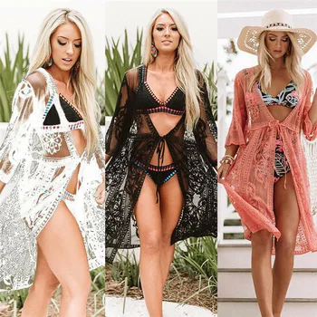 2019 Summer Sexy Women Lace Crochet Bikini Cover Up Swimwear Bathing Suit Summer Beach Long Dress Female
2019 Summer Sexy Women Lace Crochet Bikini Cover Up Swimwear Bathing Suit Summer Beach Long Dress Female