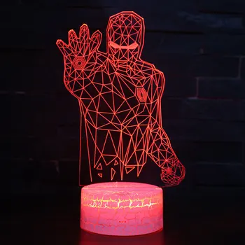 Super Iron man theme 3D Lamp LED night light 7 Color Change Touch Mood Lamp Christmas present Dropshippping
Super Iron man theme 3D Lamp LED night light 7 Color Change Touch Mood Lamp Christmas present Dropshippping